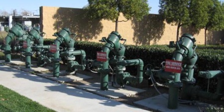 Array of Backflow Prevention Assemblies