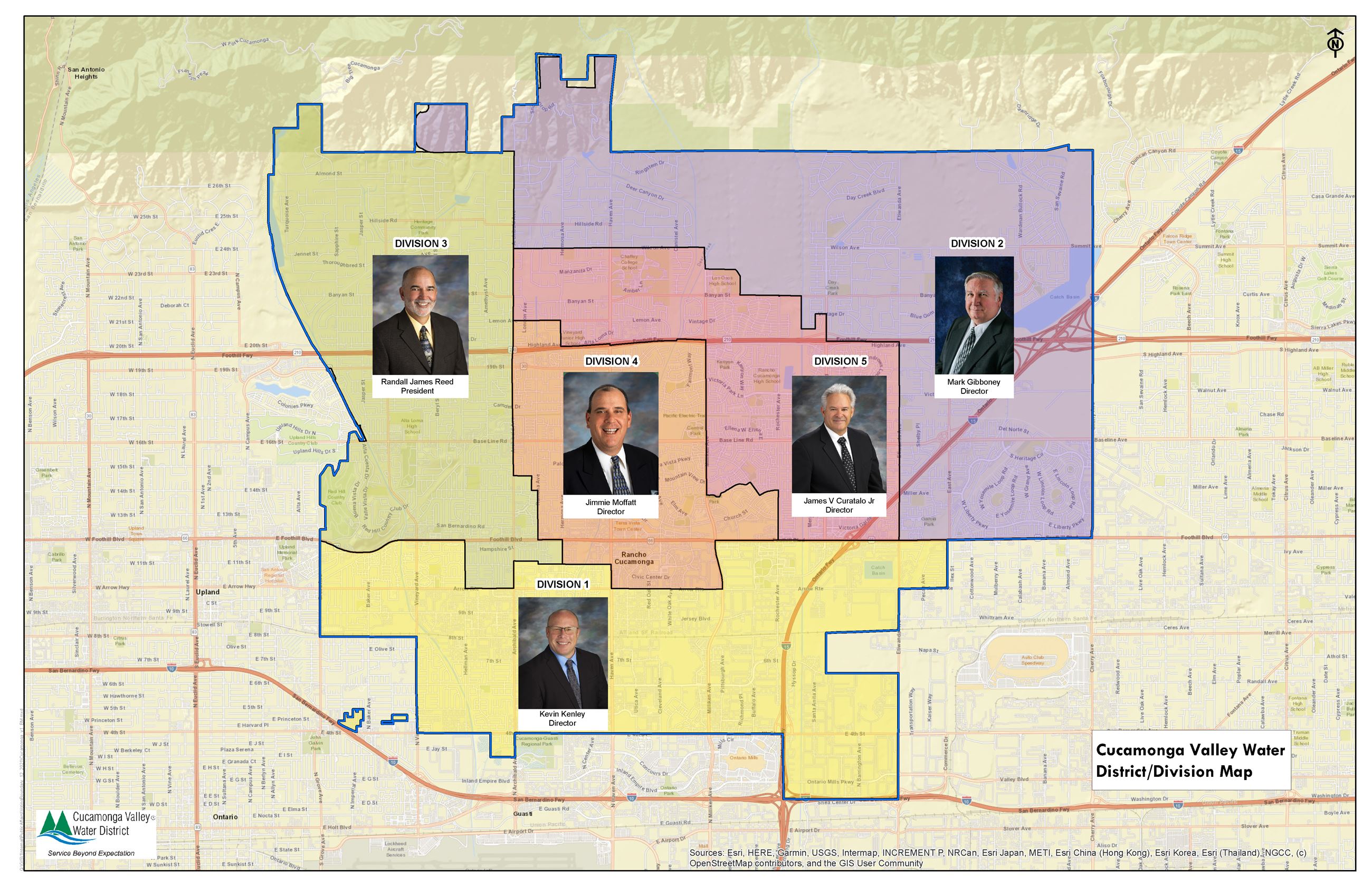 CVWD Board Member Division Map